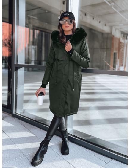 Dámská zimní bunda parka LUSTER zelená