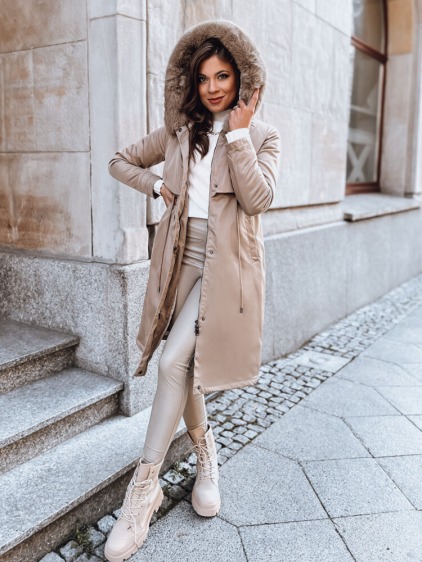 Dámska zimná bunda parka LUSTER béžová