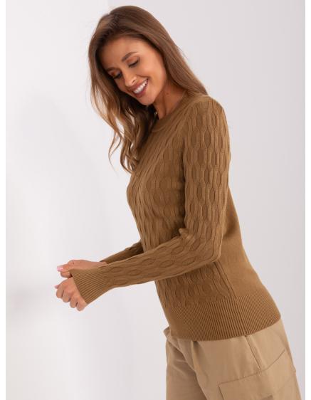 Dámský svetr BIELL světle hnědý