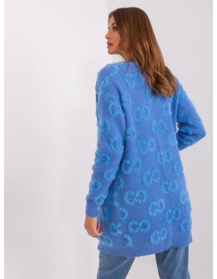 Női pulóver mintával CAHUMA kék