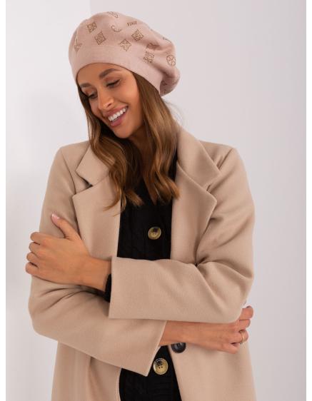 Női barett applikációkkal EMM bézs színben