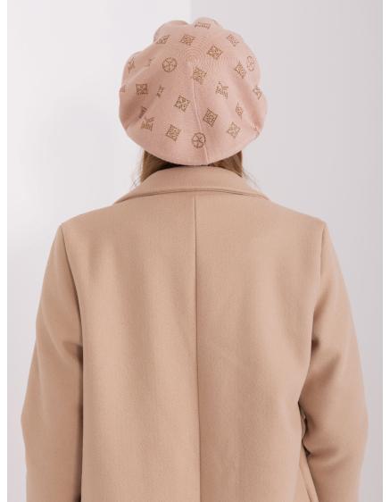 Női barett applikációkkal EMM bézs színben