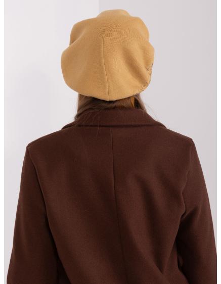 Dámský baret s aplikací ECERY hnědý 