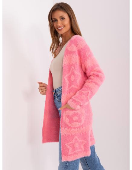 Dámský svetr s kapsami ENDLA růžový 