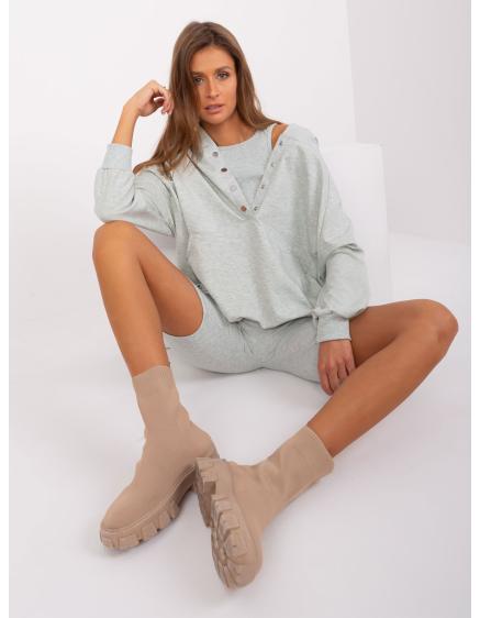 Dámska súprava s vrchným dielom RIAN svetlosivá