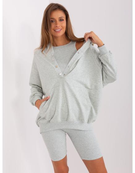 Dámska súprava s vrchným dielom RIAN svetlosivá