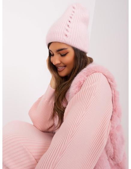 Női sapka LEKAH világos rózsaszín