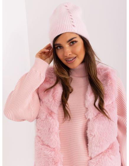 Női sapka LEKAH világos rózsaszín