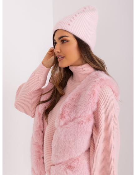 Női sapka LEKAH világos rózsaszín