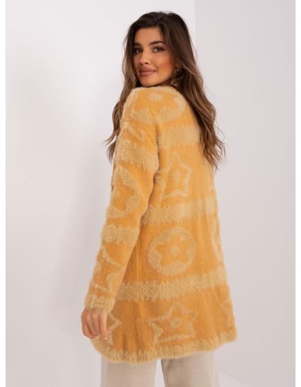 Dámský svetr vzorovaný HOT hnědé  