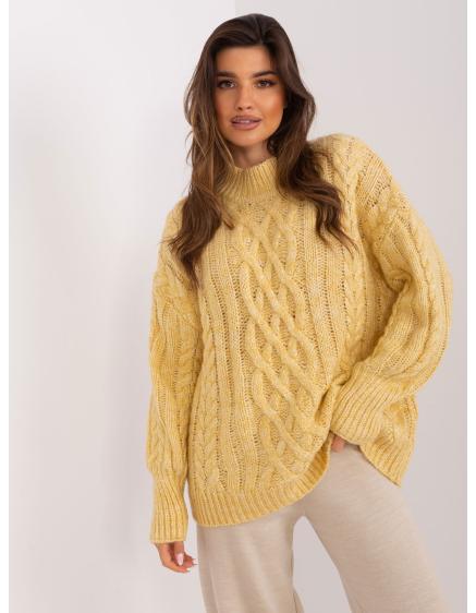Dámský svetr ELKE světle žlutý