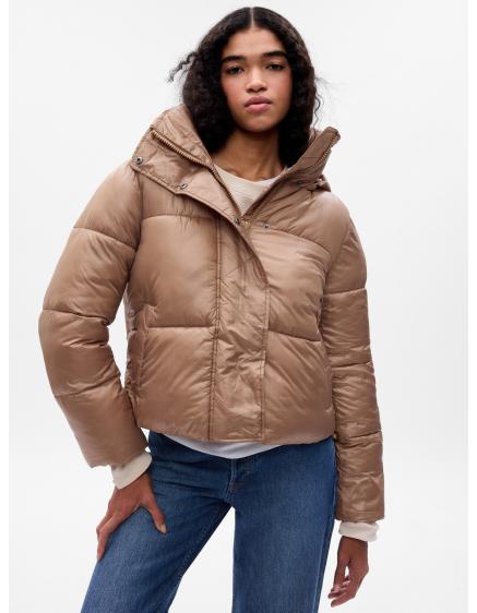 Téli steppelt kabát crop