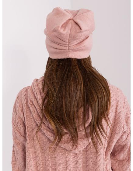 Dámska kašmírová pletená čiapka BIMA ružová