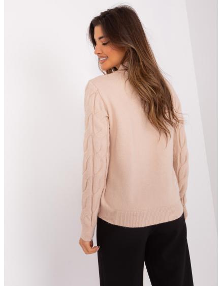 Dámský svetr kostkovaný MATTEA béžový 