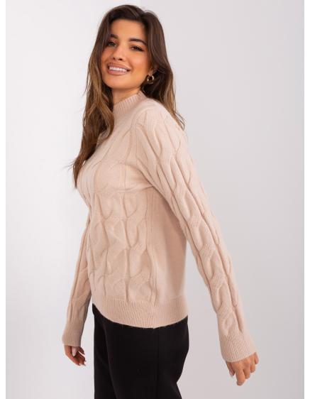 Dámský svetr kostkovaný MATTEA béžový 