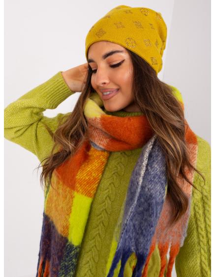 Dámska kašmírová čiapka CALUA olivová