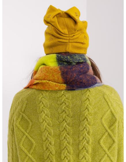 Dámska kašmírová čiapka CALUA olivová