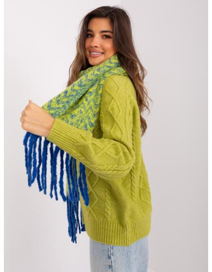 Dámská šála RUBI tmavě modrá a žlutá 