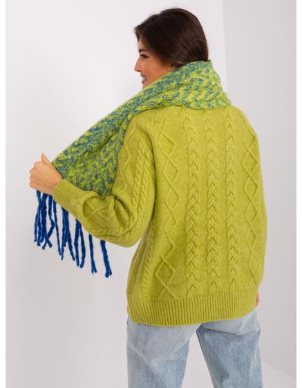 Dámská šála RUBI tmavě modrá a žlutá 