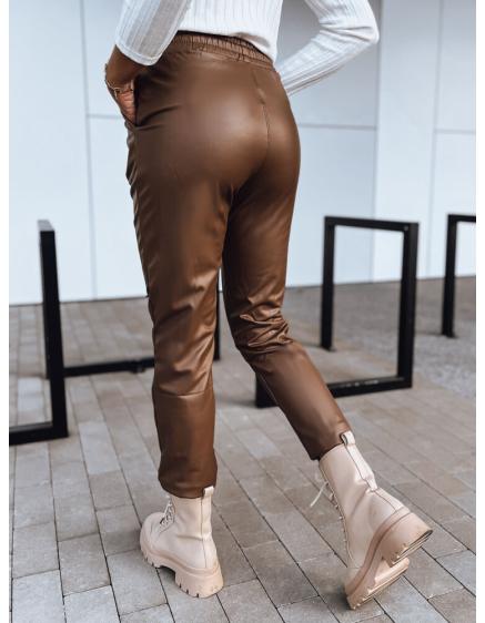 Dámské voskované kalhoty LAPIS tmavě hnědé