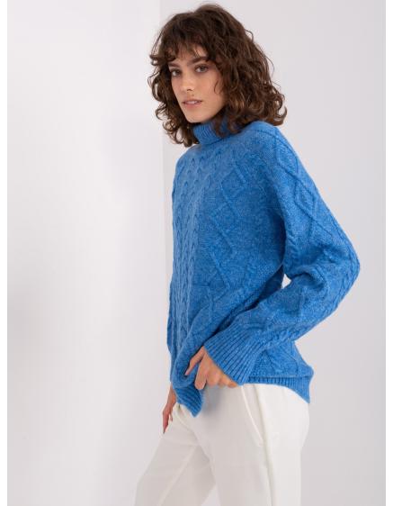 Női túlméretezett kardigán kendőkkel LYES kék