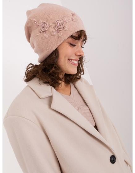 Női hímzett sapka SIKKA rózsaszín