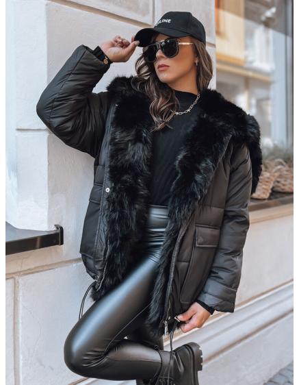 Dámska zimná bunda oversize BRILLIANCE čierna