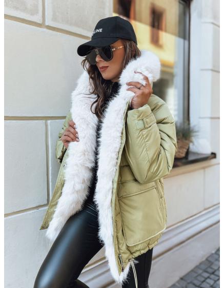 Dámska zimná bunda oversize BRILLIANCE zelená