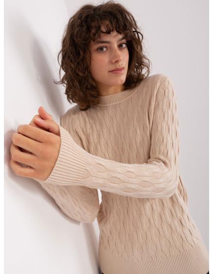 Női pulóver OTASU világos bézs színben