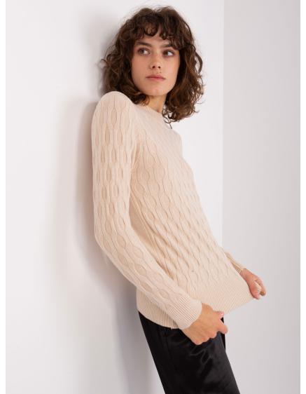 Női pulóver OTASU világos bézs színben