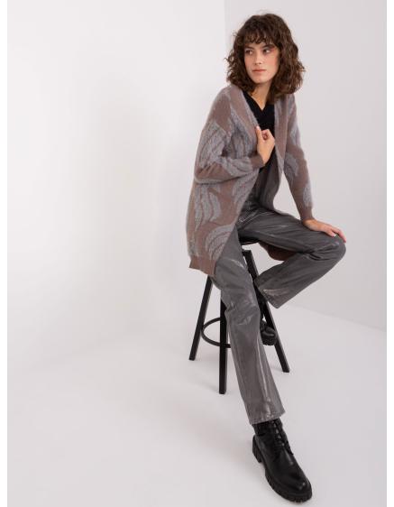 Női pulóver NYTA sötétbarna