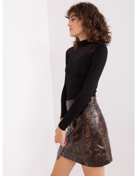 Dámska blúzka s dlhým rukávom BASIC FEEL GOOD čierna