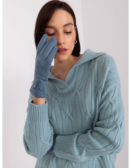 Női kesztyű öko bőrbetétekkel SIA kék