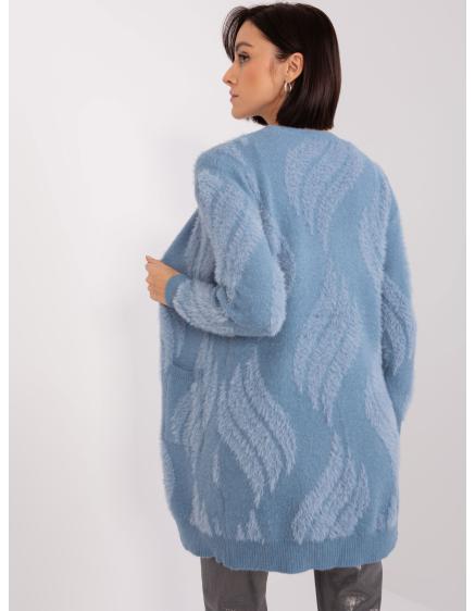 Dámský svetr vzorovaný AGNETA modrý