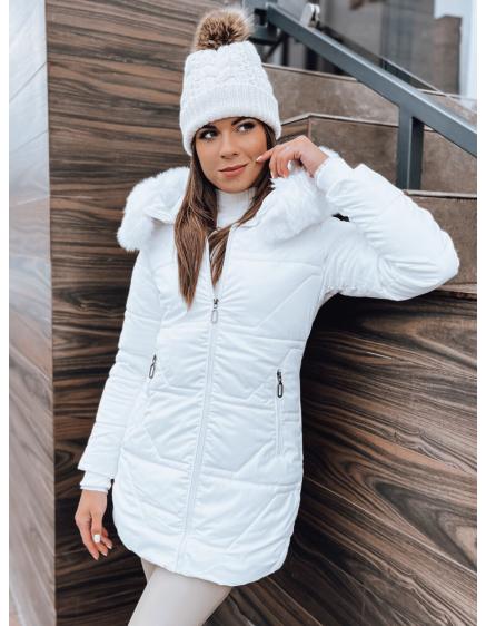 Női steppelt télikabát NEXUS fehér