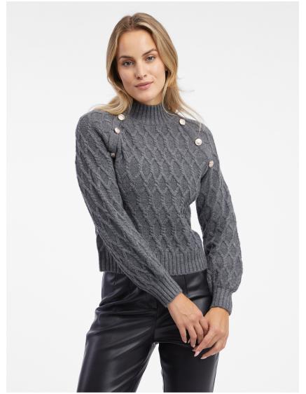 Szürke női pulóver