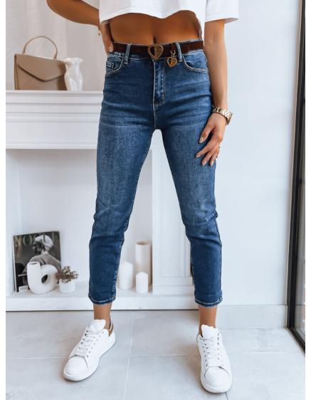 Dámske džínsy mom fit DETROID tmavomodré