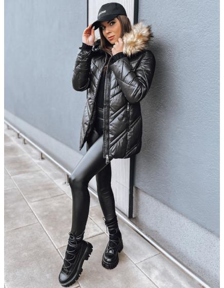 Dámska prešívaná zimná bunda SOLARIS čierna