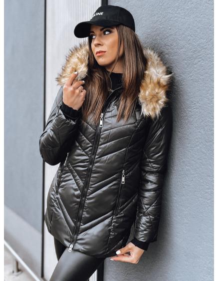 Dámska prešívaná zimná bunda SOLARIS čierna