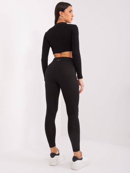 Női csíkos leggings ALAIR fekete