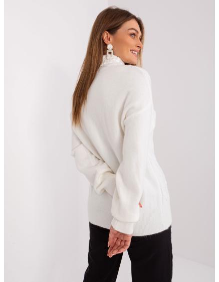 Dámsky sveter PRUHA ecru