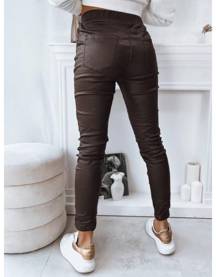 Dámské kalhoty LIZZY tmavě hnědé