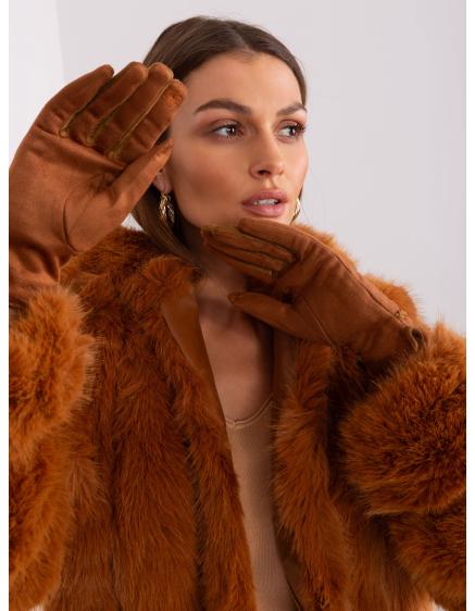 Dámské dotykové rukavice TOUCH světle hnědé 