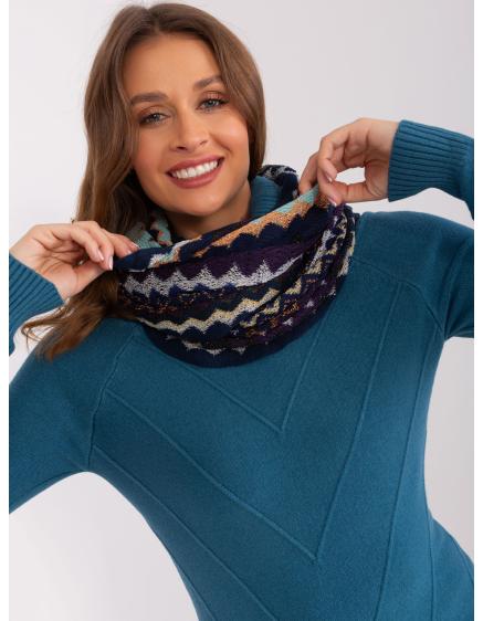 Dámsky vzorovaný sveter ADRIANA tmavomodrý