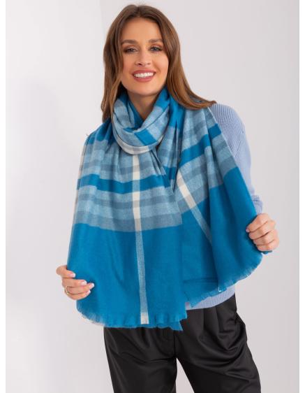 Női mintás sál ANTONIA kék-szürke