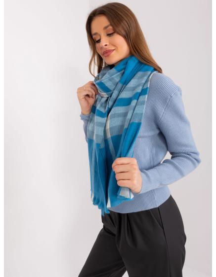 Női mintás sál ANTONIA kék-szürke