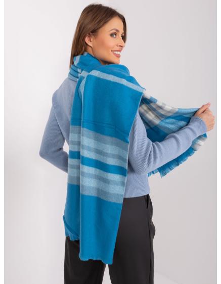 Női mintás sál ANTONIA kék-szürke