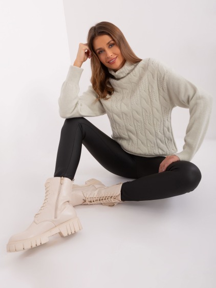 Női öko bőr leggings SLIM fekete