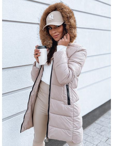 Dámska prešívaná zimná bunda MICO hnedá