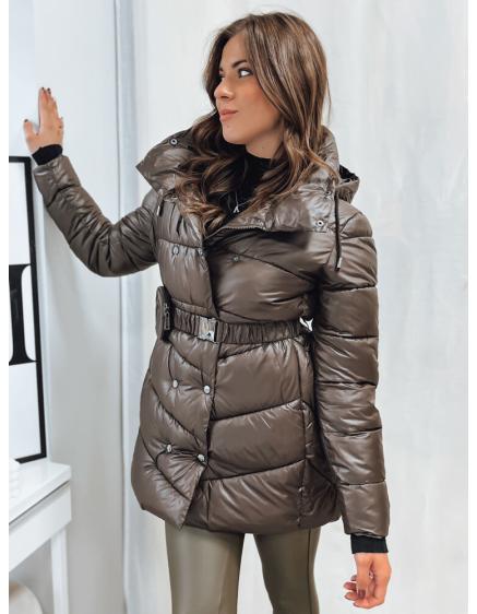 Dámsky prešívaný zimný kabát BLOOM moka